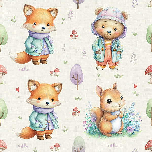 D2553 - Floresta Mágica Animais Fofos