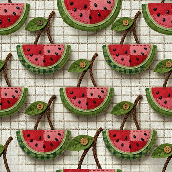 D2561 - Frutas Patchwork Melancias