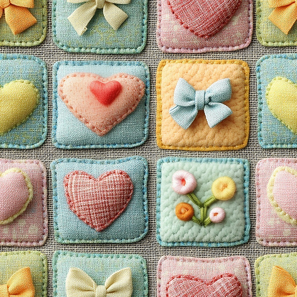 D2663 - Love Hearts Pastel Heart