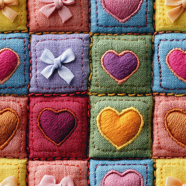 D2665 - Love Hearts Heart and Bow