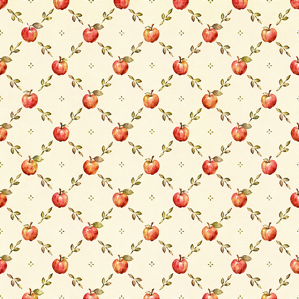 D2838 - New Apple Maçãs e Folhas