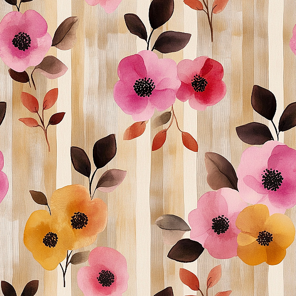 D2685 - Doce Jardim Flores em Listras