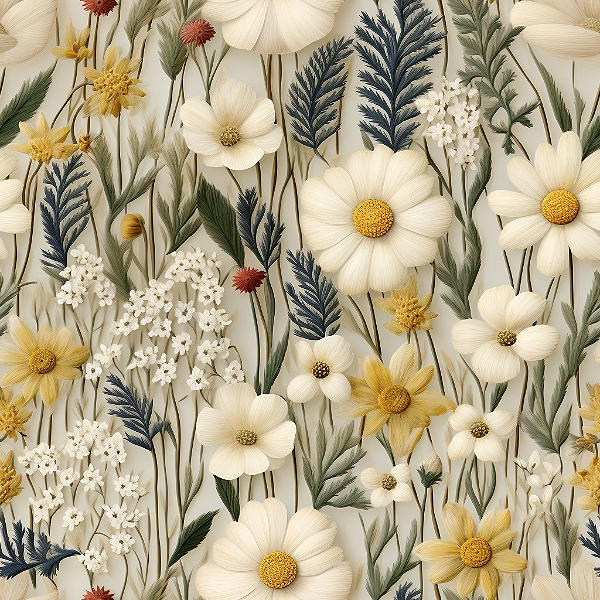 D2696 - Milk Floral Margaridas