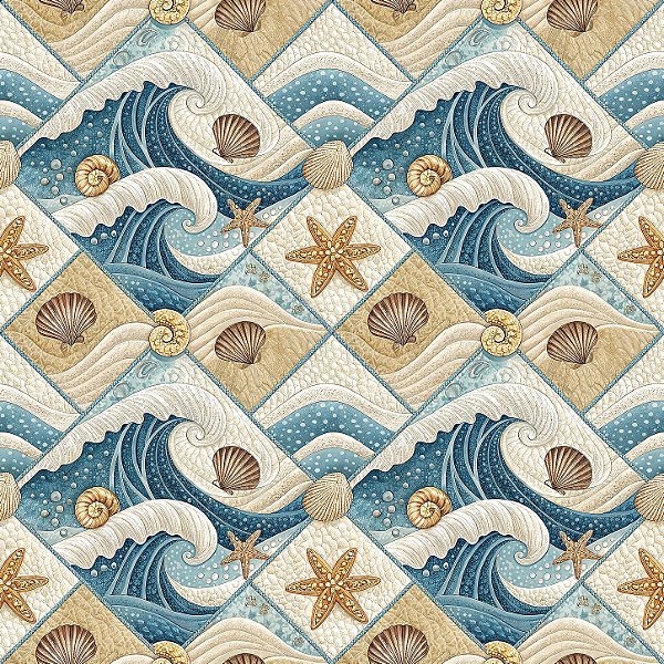 D2703 - Patch Oceano Ondas do Mar