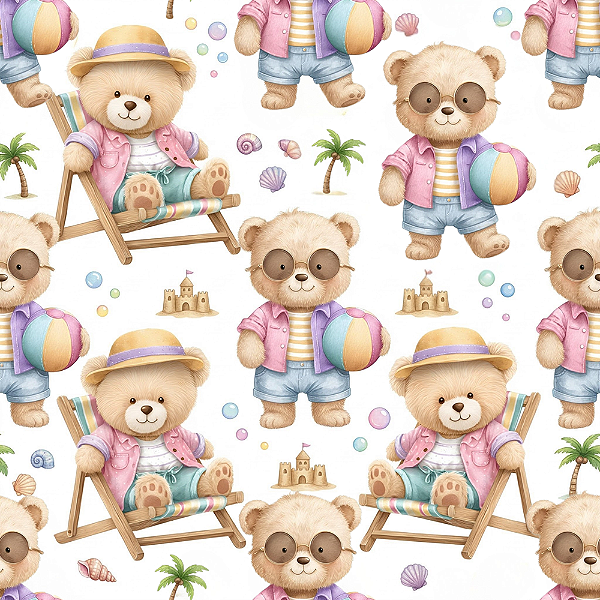 D2711 - Summer Bears Cadeira de Praia