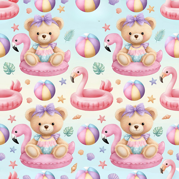 D2712 - Summer Bears Boias Flamingo