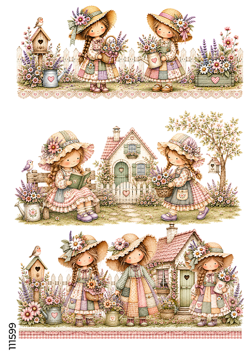 111599 - ESTAMPA FACIL Sunbonnets