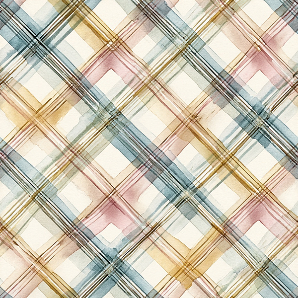 D2760 - Pastel Floral Tartan