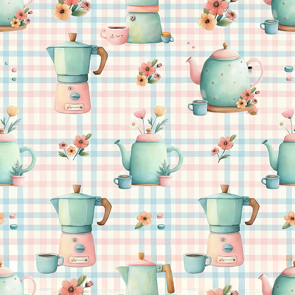D2764 - Pastel Kitchen Cafeteiras