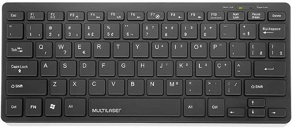 Teclado Mini Slim USB Preto
