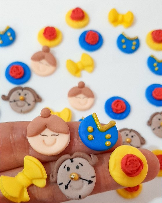 Mix de Confeitos Comestíveis A Bela e a Fera 30 unidades