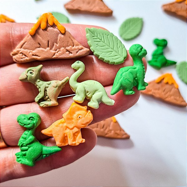 Mix Confeitos Comestíveis Dinossauros Vulcão 30 unidades