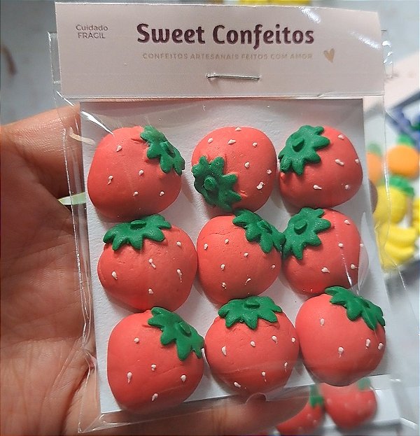 Mix Confeitos Comestíveis Frutinhas Sortidas 30 unidades