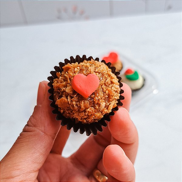 Confeitos Comestíveis Mini Coração Vermelho 20 unidades