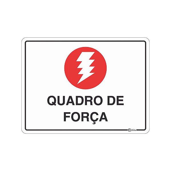 Placa Quadro de Força  15x20