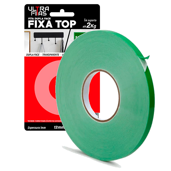Fita Dupla Face Vhb 12 mm X 20 Metros - Verde