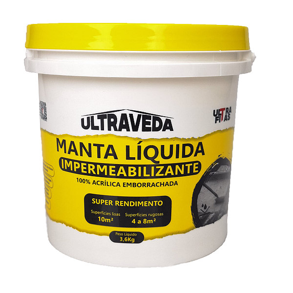 Manta Líquida Impermeabilizante - Ultra Fitas 3,6 kg - Cores