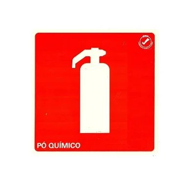 Placa Extintor Pó Químico - E5 PQS