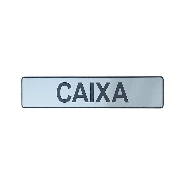Placa Caixa 25 x 5 - Acrílico