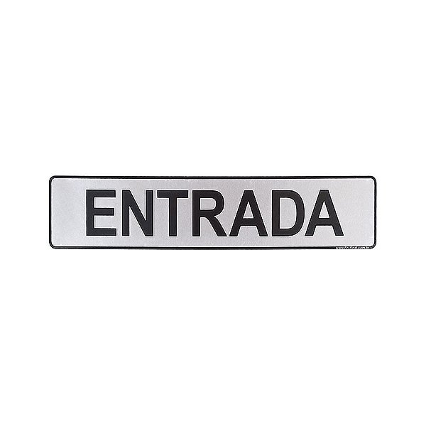 Placa Entrada 25 x 5 - Acrílico