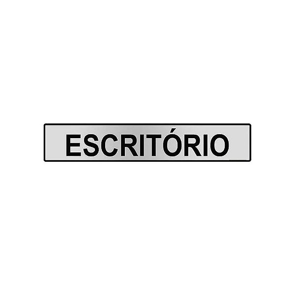 Placa Escritório  25 x 5 - Acrílico