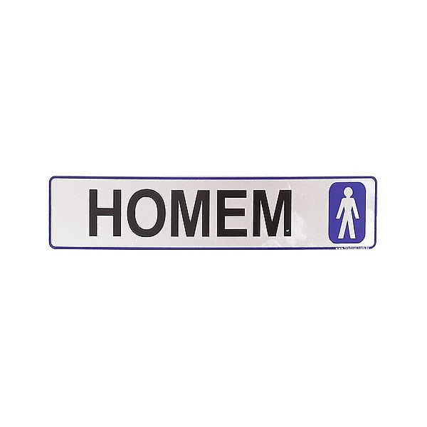 Placa Homem 25 x 5 - Acrílico