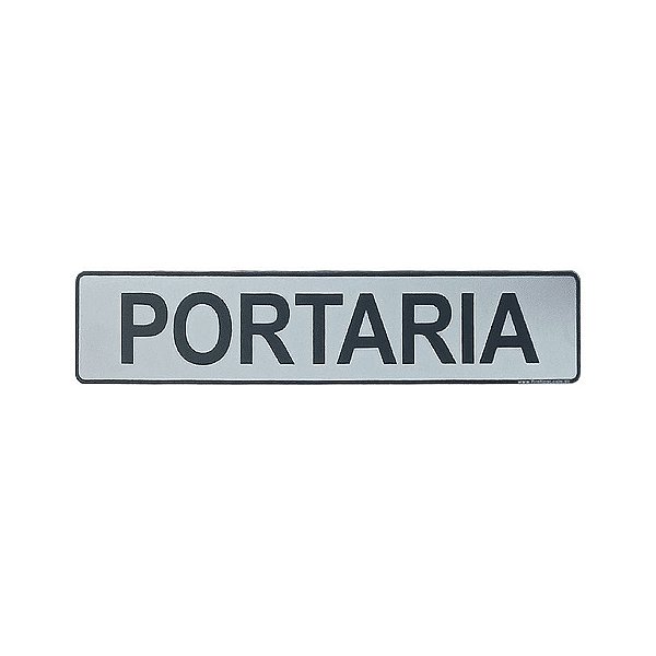 Placa Portaria 25 x 5 - Acrílico