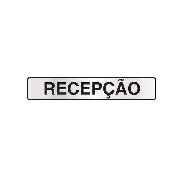 Placa Recepção 25 x 5 - Acrílico
