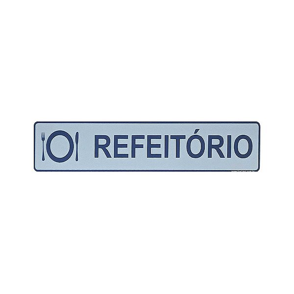 Placa Refeitório 25 x 5 - Acrílico