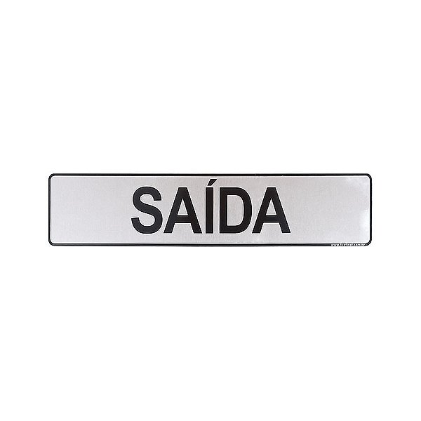 Placa Saída  25 x 5 - Acrílico