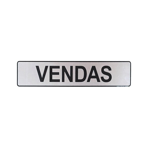 Placa Vendas 25 x 5 - Acrílico