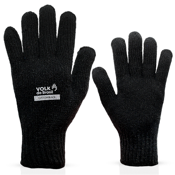 LUVA COTTON BLACK PIGMENTADA - Tamanho U