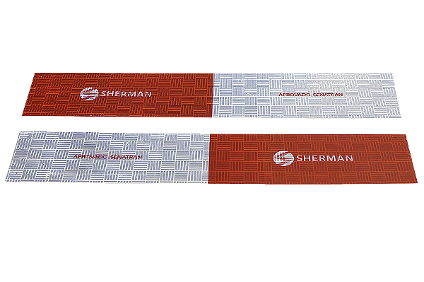 Faixa Refletiva Carroceria de Caminhão 5cm X 30cm - Esquerda