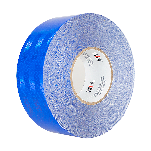 Fita Adesiva Refletiva Prismática Auto 50 mm X 05 Metros - Azul