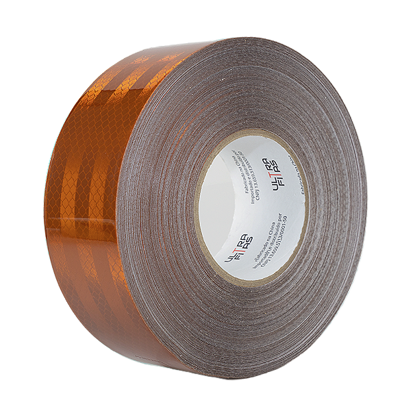 Fita Adesiva Refletiva Prismática Auto 50 mm X 01 Metro - Marrom