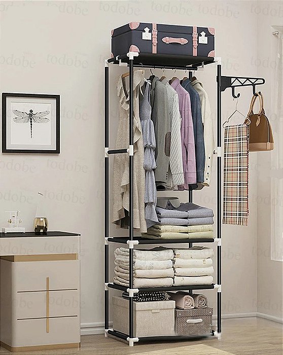 Cabideiro Guarda Roupa Arara Organizador Closet Multiuso