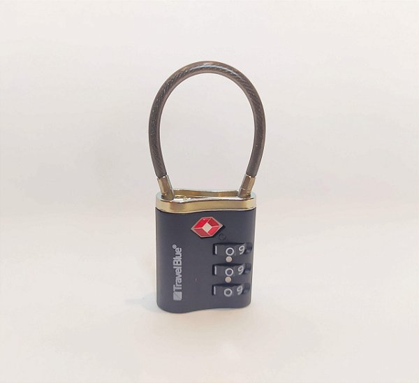 Cadeado Cabo de Aço - Preto