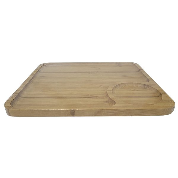 Petisqueira Tábua de Bambú Travessa de Petisco 28 cm 3689