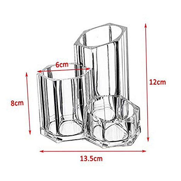 Porta Maquiagem Acrílico - Organizador Pincel 73028