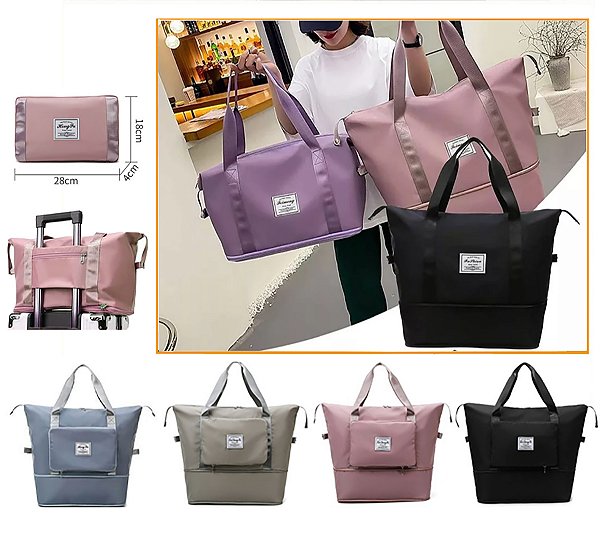 Bolsa De Viagem Dobrável Impermeável Extensível Grande
