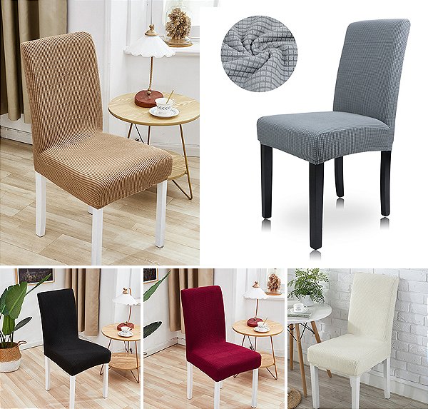 Capa Protetora de Cadeira Geométrica  Jacquard