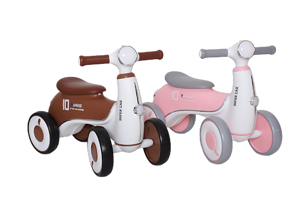 Bicicleta de Equilíbrio Deslizante 4 Rodas – Com Luz e Música