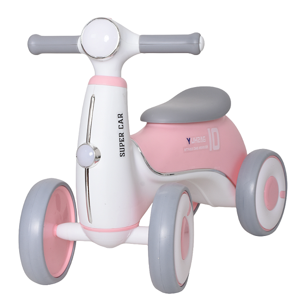 Bicicleta de Equilíbrio Deslizante 4 Rodas – Com luz e Música