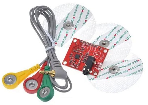 Módulo Sensor AD8232 Kit ECG Pulso e Frequência Cardíaca