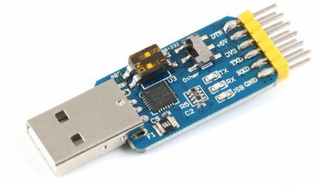 USB CP2102 para TTL RS232 Módulo Converter Mútuo, 6 em 1, TTL para RS485