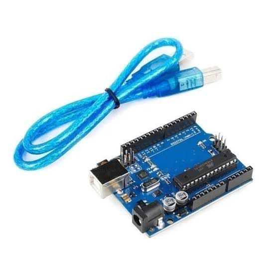 Placa Arduino Uno R3 ATmega328P DIP ATmega16U2  + Cabo