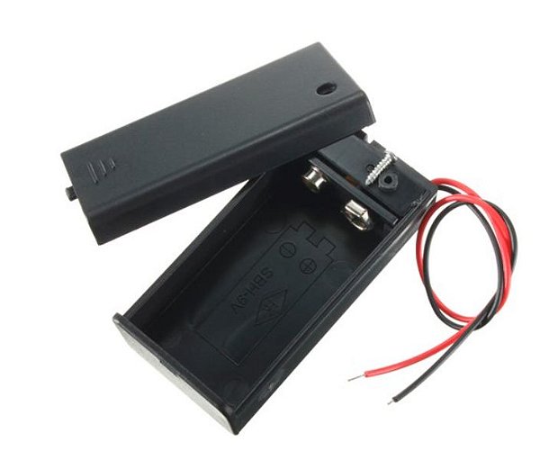 Suporte para Bateria 9V com Chave ON/OFF sem Plug P4