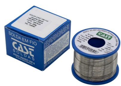 Solda Estanho 1mm 60x40 (snxpb) C/ Fluxo Rolo 250g - Cast