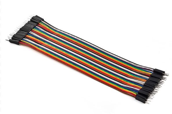 Cabos Jumper Premium Macho/Macho 40 unidades de 20 cm