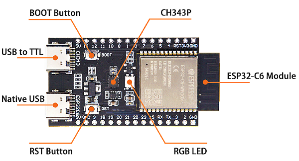 Esp32-C6-DevKitC-1-N16
